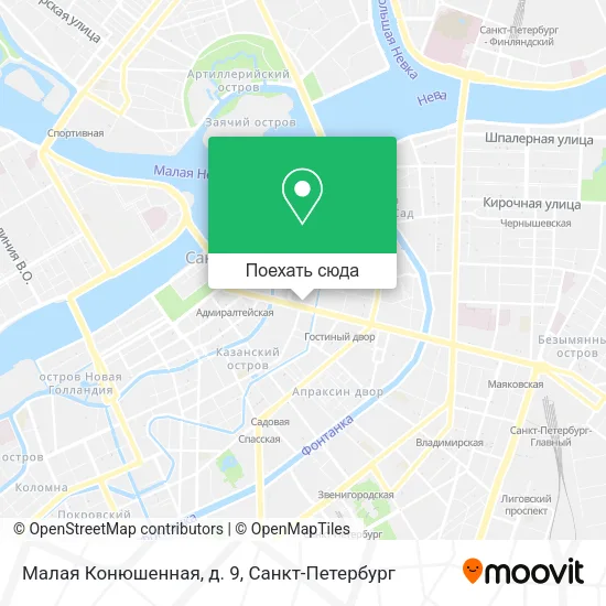 Карта Малая Конюшенная, д. 9
