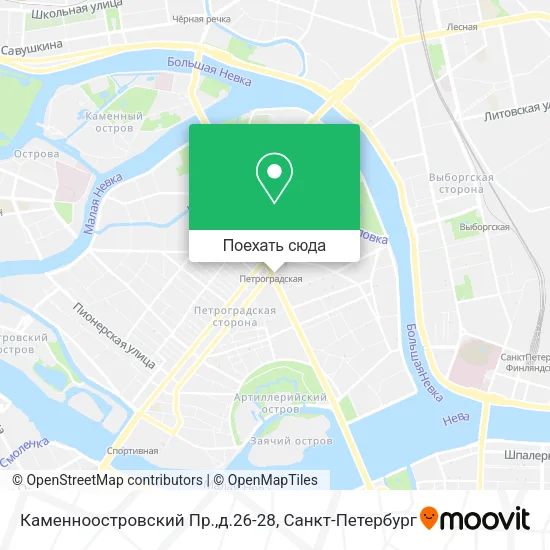 Карта Каменноостровский Пр.,д.26-28