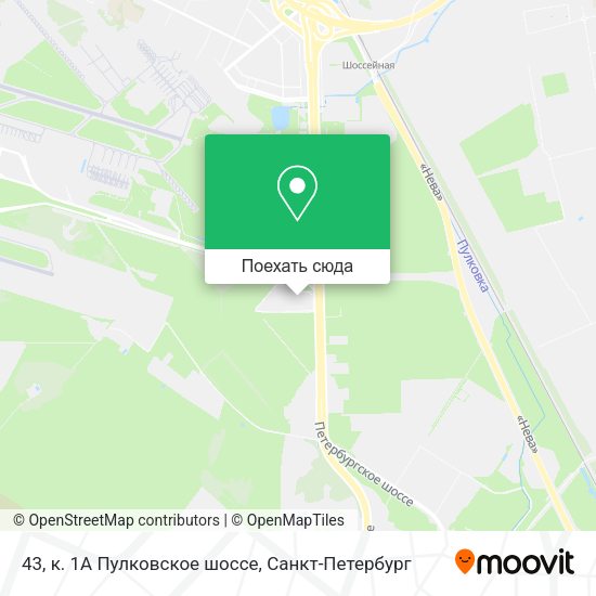 Карта 43, к. 1А Пулковское шоссе