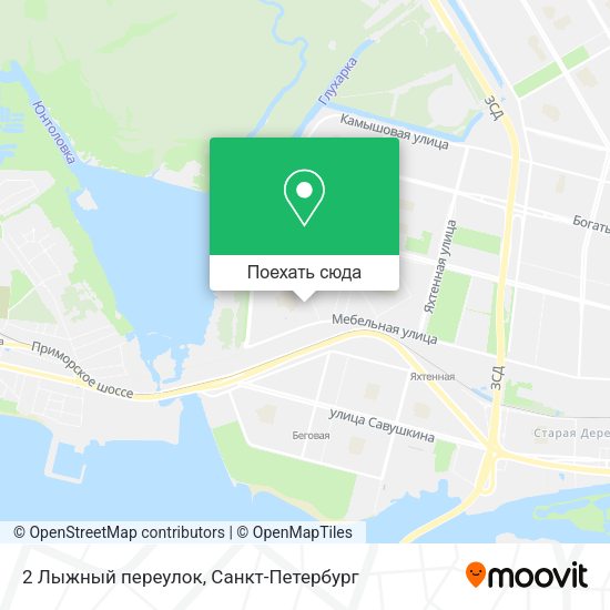 Карта 2 Лыжный переулок