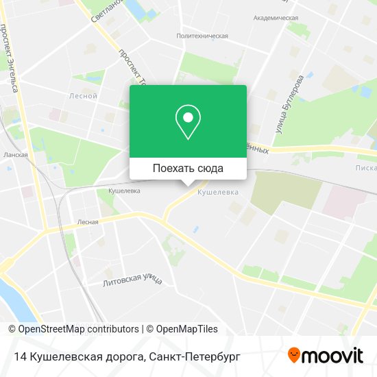 Карта 14 Кушелевская дорога