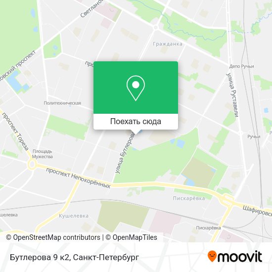 Карта Бутлерова 9 к2