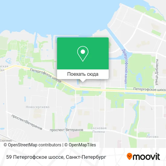 Карта 59 Петергофское шоссе