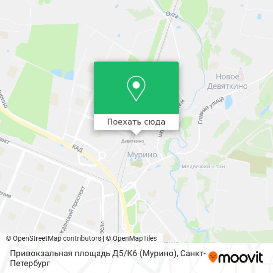 Карта Привокзальная площадь Д5 / К6 (Мурино)