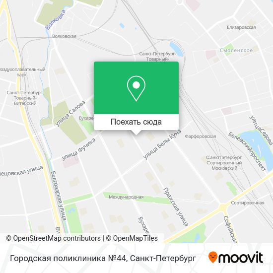 Карта Городская поликлиника №44