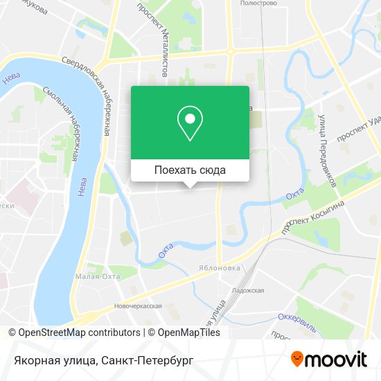 Карта Якорная улица