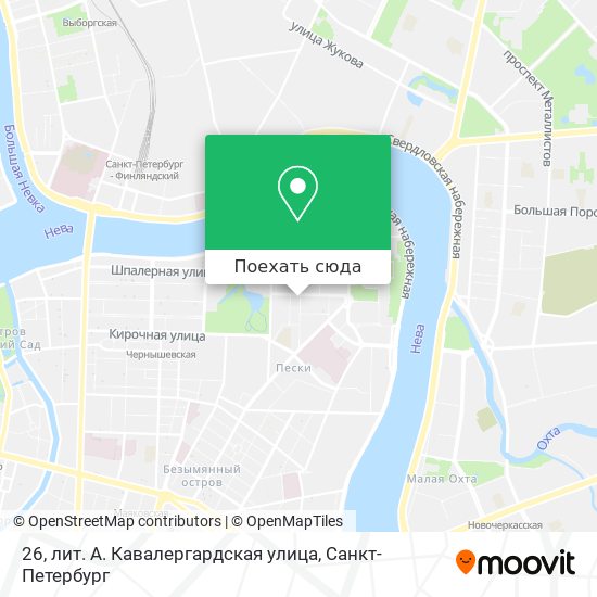 Карта 26, лит. А. Кавалергардская улица