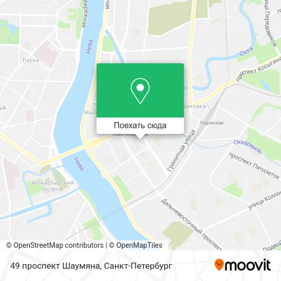 Карта 49 проспект Шаумяна