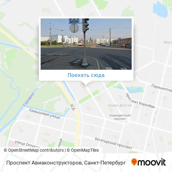 Авиаконструкторов санкт петербург на карте