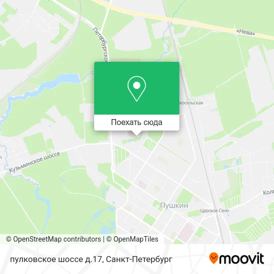 Карта пулковское шоссе д.17