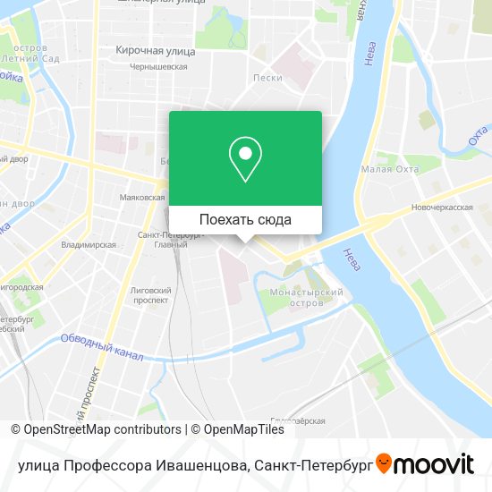 Карта улица Профессора Ивашенцoва