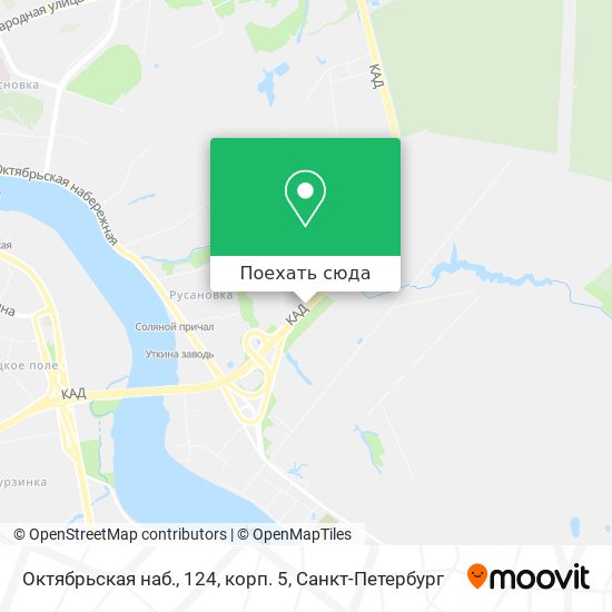 Карта Октябрьская наб., 124, корп. 5