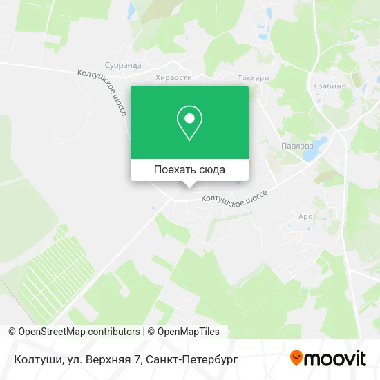 Карта Колтуши, ул. Верхняя 7