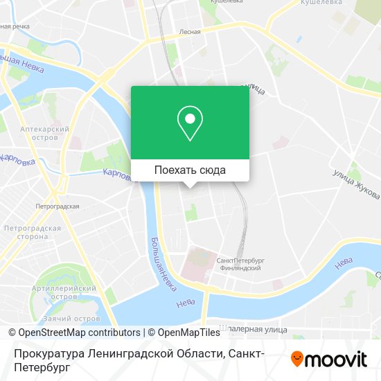 Карта Прокуратура Ленинградской Области
