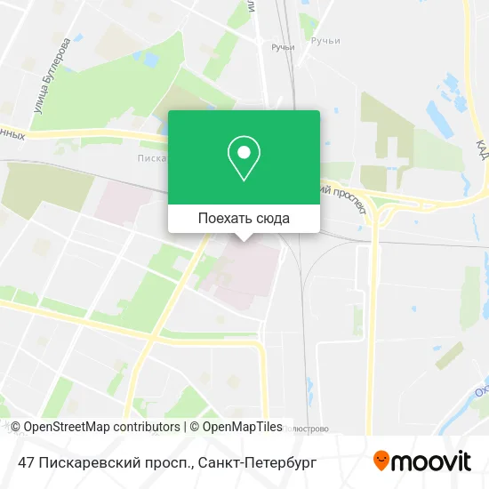 Карта 47 Пискаревский просп.