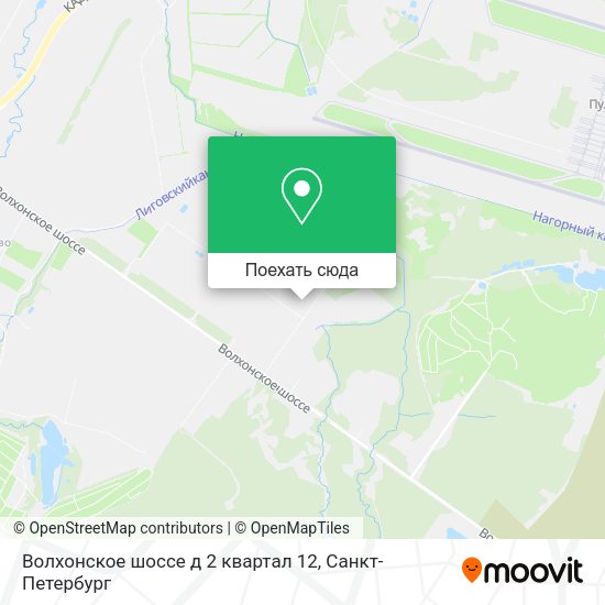 Карта Волхонское шоссе д 2 квартал 12