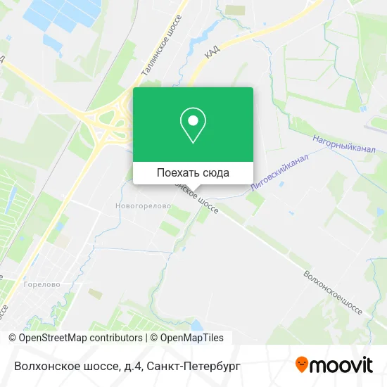 Карта Волхонское шоссе, д.4