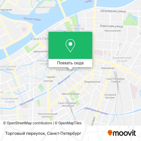 Карта Торговый переулок