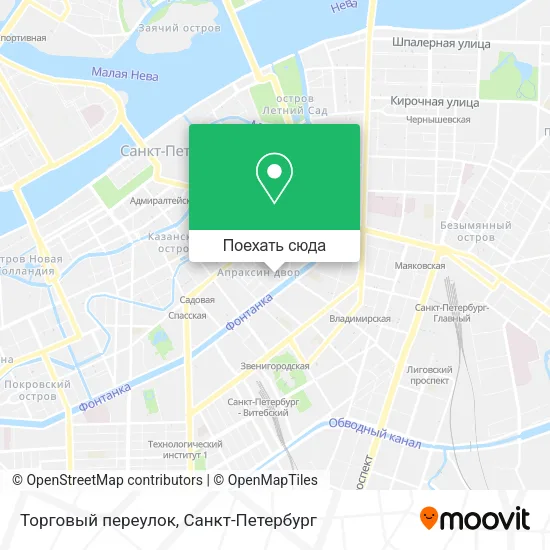 Карта Торговый переулок