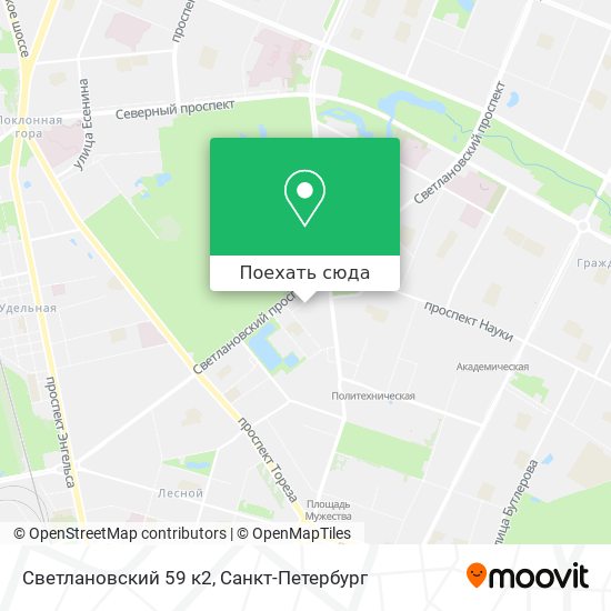 Карта Светлановский 59 к2