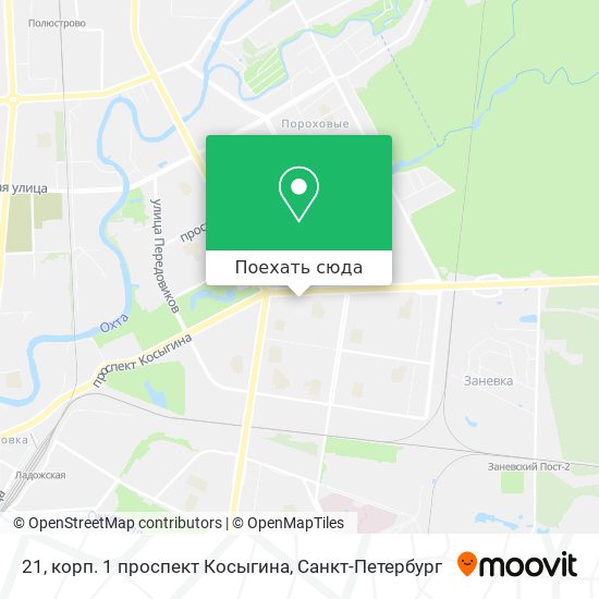 Карта проспект косыгина спб