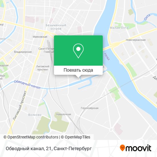 Карта Обводный канал, 21