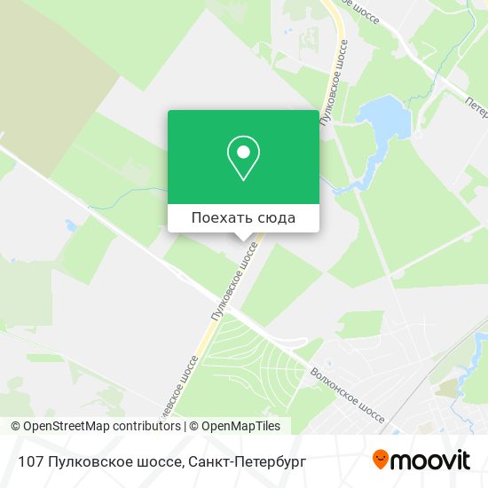 Карта 107 Пулковское шоссе