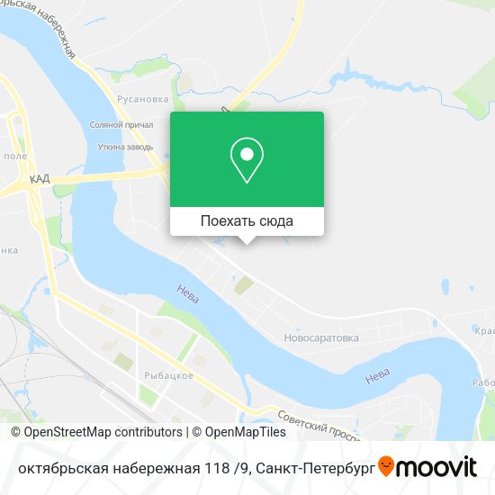 Карта октябрьская набережная 118 /9