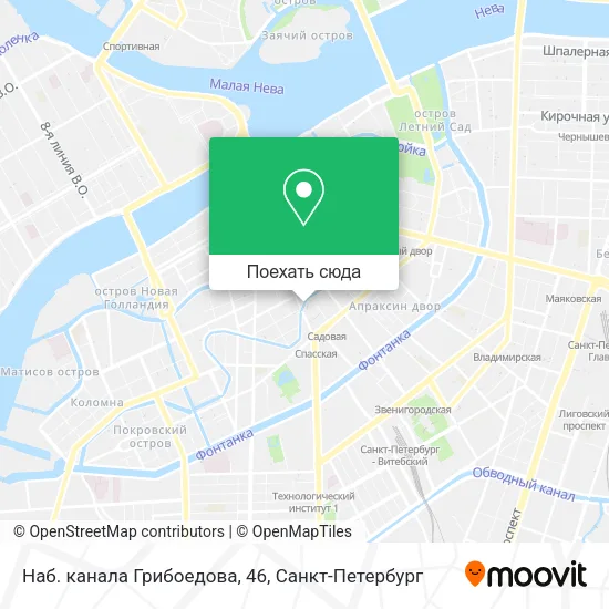 Карта Наб. канала Грибоедова, 46