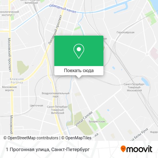 Карта 1 Прогонная улица