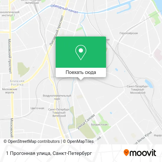 Карта 1 Прогонная улица