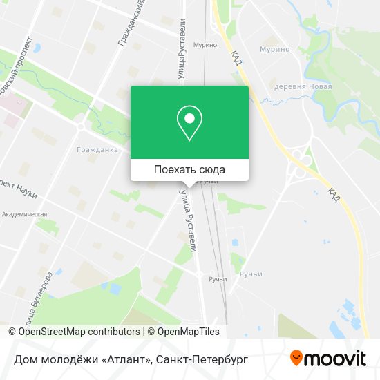 Карта Дом молодёжи «Атлант»