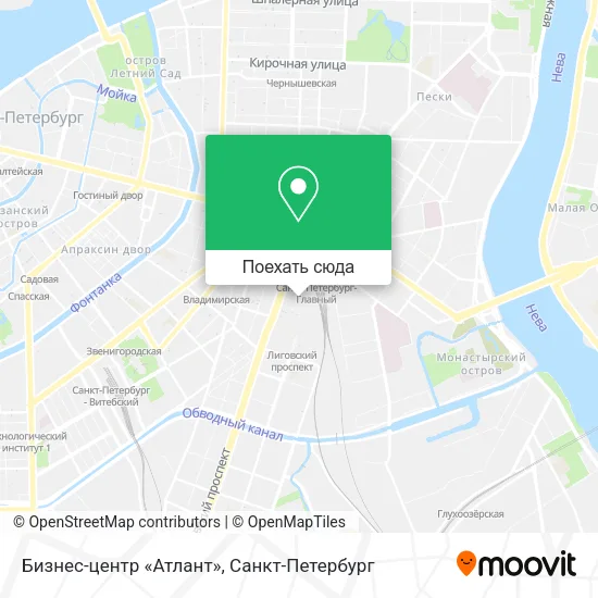 Карта Бизнес-центр «Атлант»