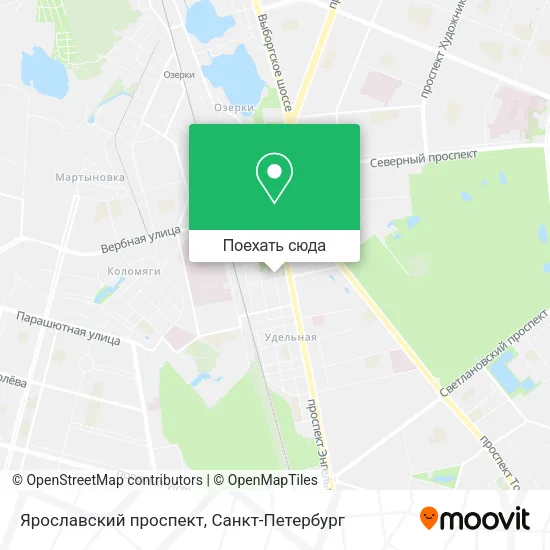 Карта Ярославский проспект