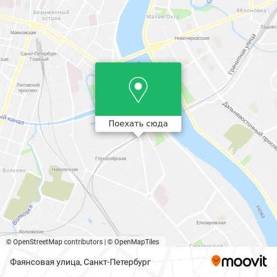Карта Фаянсовая улица