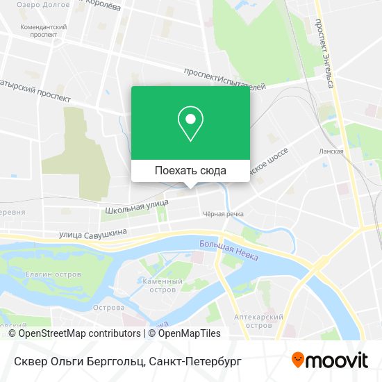 Карта Сквер Ольги Берггольц