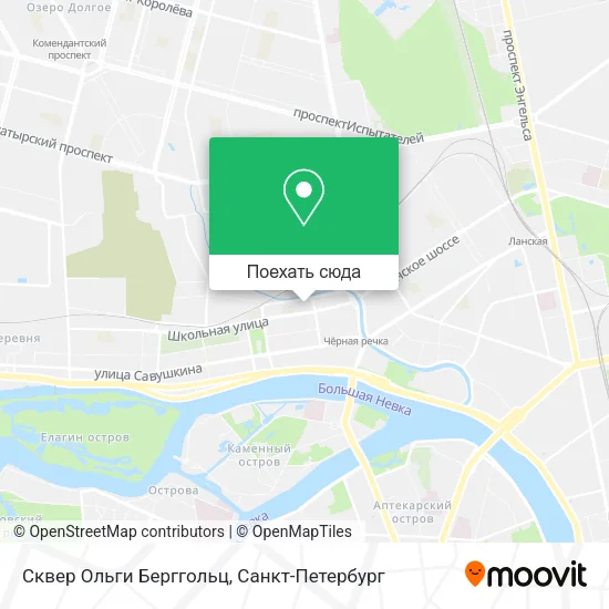 Карта Сквер Ольги Берггольц
