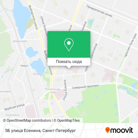 Карта 5Б улица Есенина