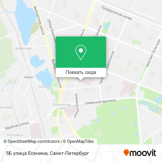 Карта 5Б улица Есенина
