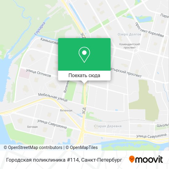 Карта Городская поликлиника #114
