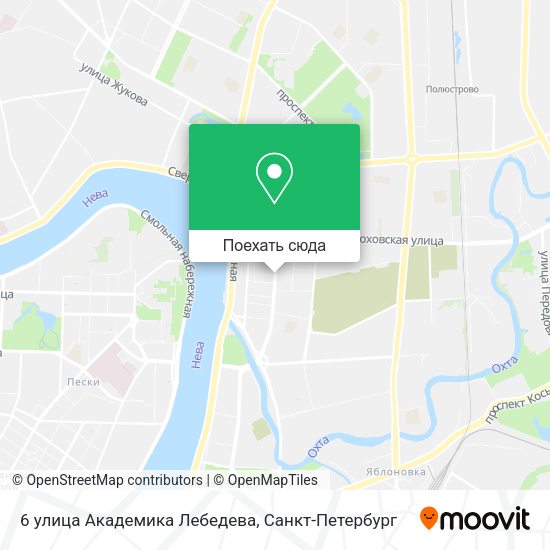 Карта 6 улица Академика Лебедева