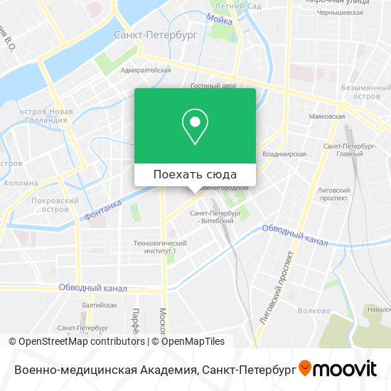 Карта Военно-медицинская Академия