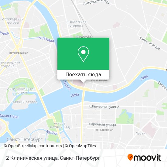 Карта 2 Клиническая улица