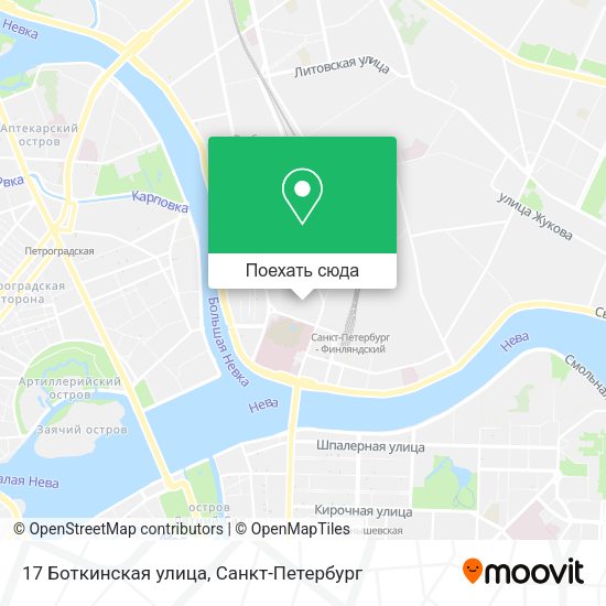 Карта 17 Боткинская улица