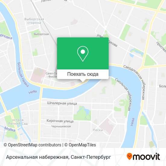 Карта Арсенальная набережная