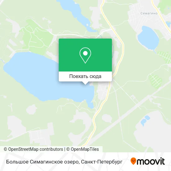 Карта Большое Симагинское озеро