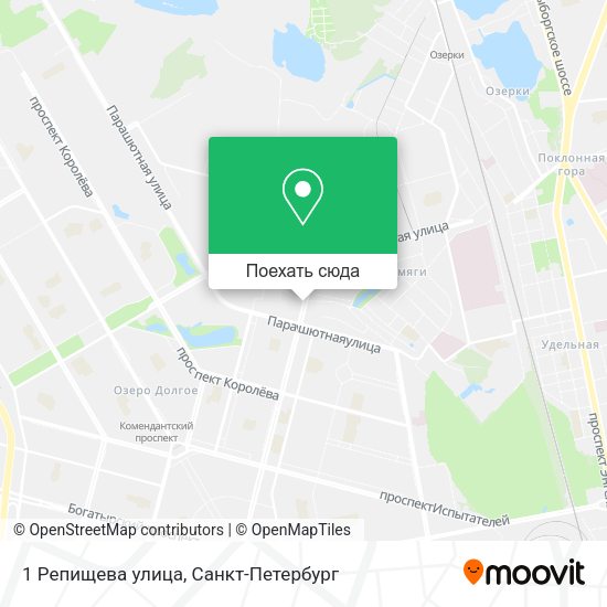 Карта 1 Репищева улица