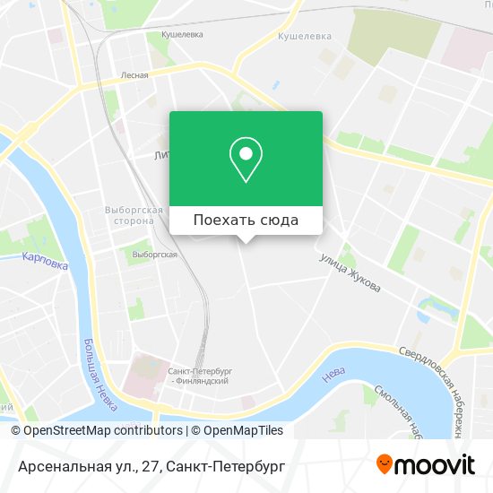 Карта Арсенальная ул., 27