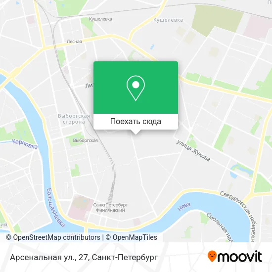 Карта Арсенальная ул., 27