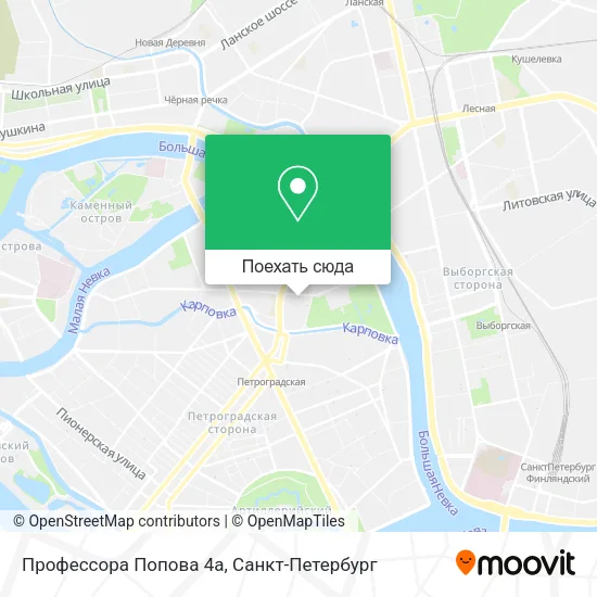 Карта Профессора Попова 4а